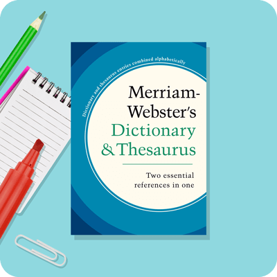 Cover image of Merriam-Webster's Dictionary and Thesuarus