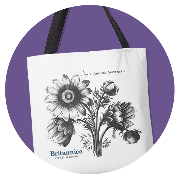 Britannica adonis appenina tote bag